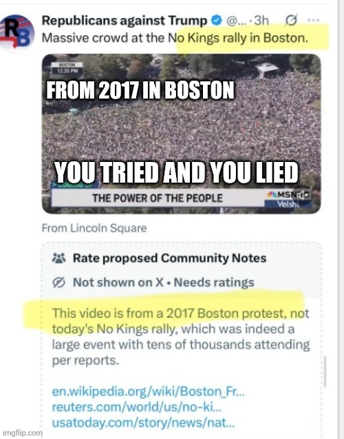 FROM 2017 IN BOSTON YOU TRIED AND YOU LIED | made w/ Imgflip meme maker
