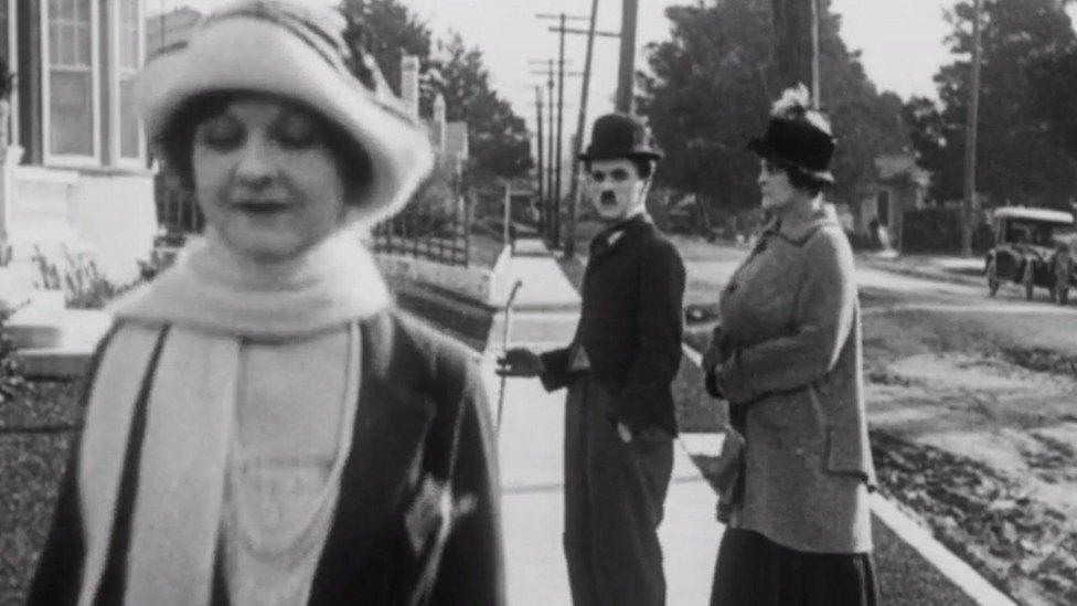 Distracted Charlie Chaplin Blank Meme Template