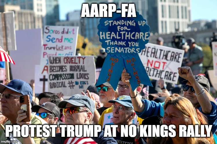 AARP-FA | AARP-FA; PROTEST TRUMP AT NO KINGS RALLY | made w/ Imgflip meme maker