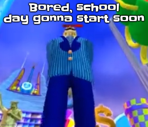 Always read the label - fatboy slim | Bored, school day gonna start soon | image tagged in aura farming | made w/ Imgflip meme maker