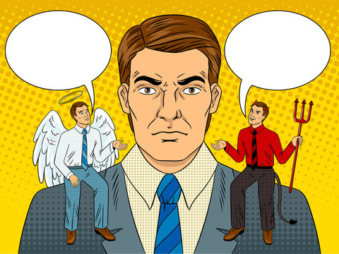 Devil-Angel Blank Meme Template