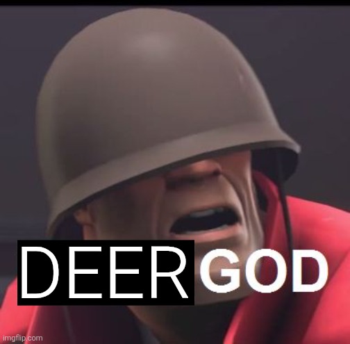 Dear God | DEER | image tagged in dear god | made w/ Imgflip meme maker