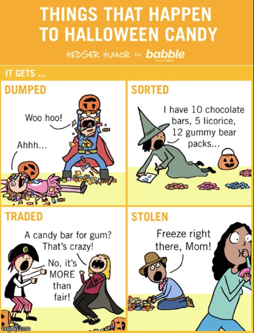 Yes, indeed… | image tagged in comics,halloween,candy,things that happen | made w/ Imgflip meme maker