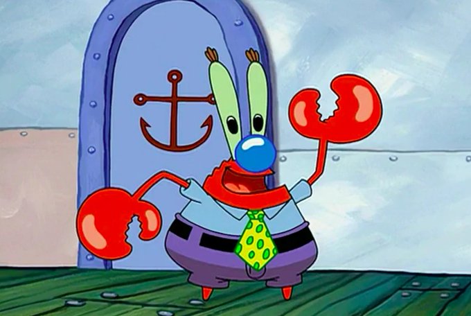mr krabs clown Blank Meme Template