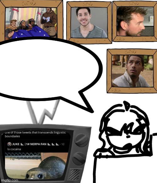 High Quality TV temp Blank Meme Template