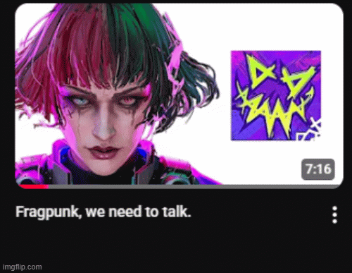 fragpunk, we need to talk | image tagged in gifs,fragpunk | made w/ Imgflip images-to-gif maker