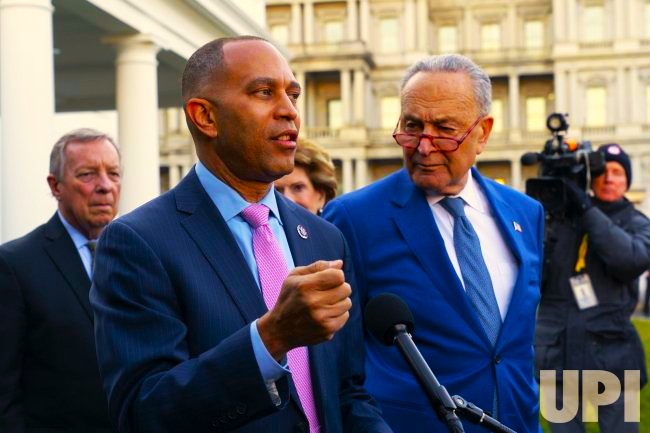 Dick Durbin, Hakeem Jeffries and Chuck Schumer Blank Meme Template