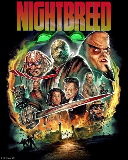a weird one directed by Clive Barker - based on his novella Cabal | image tagged in horror movies,fantasy,1990s,halloween,horror movie,weird | made w/ Imgflip meme maker