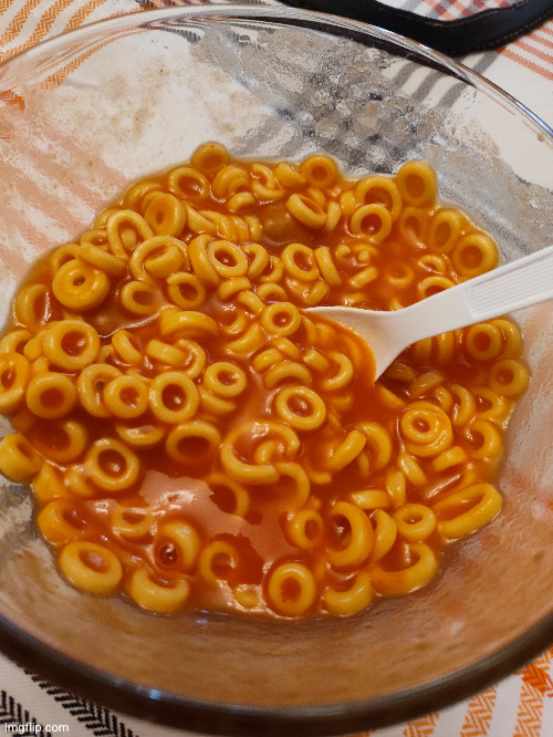 not even my medication can lessen the suffering. spaghetti-o's | made w/ Imgflip meme maker