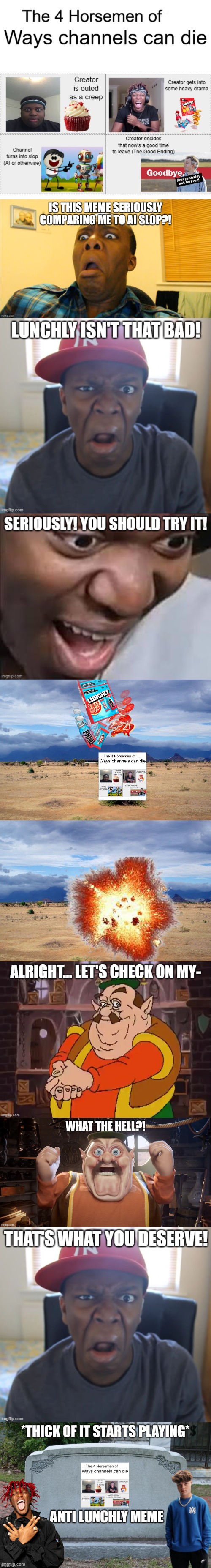 KSI destroys Anti Lunchly Meme | made w/ Imgflip meme maker