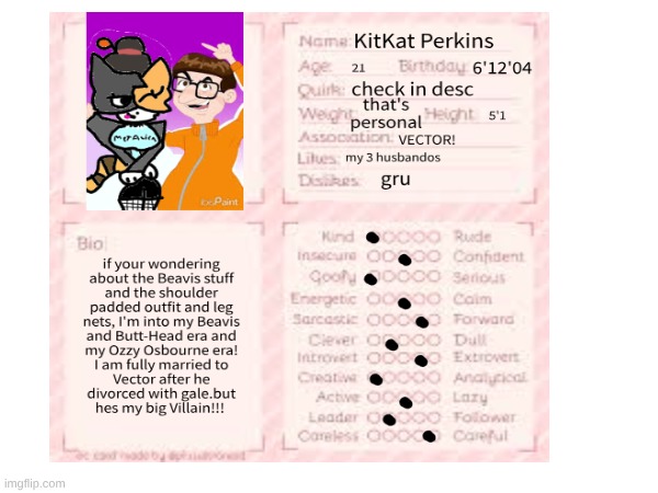 KitKat the Calico Cat! [dm oc] credits to Vector'sWife | image tagged in ocs,cute,despicable me,beavis and butthead,waifu,top 10 waifus | made w/ Imgflip meme maker