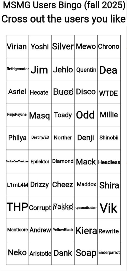 I fixed it | image tagged in msmg users bingo fall 2025 | made w/ Imgflip meme maker
