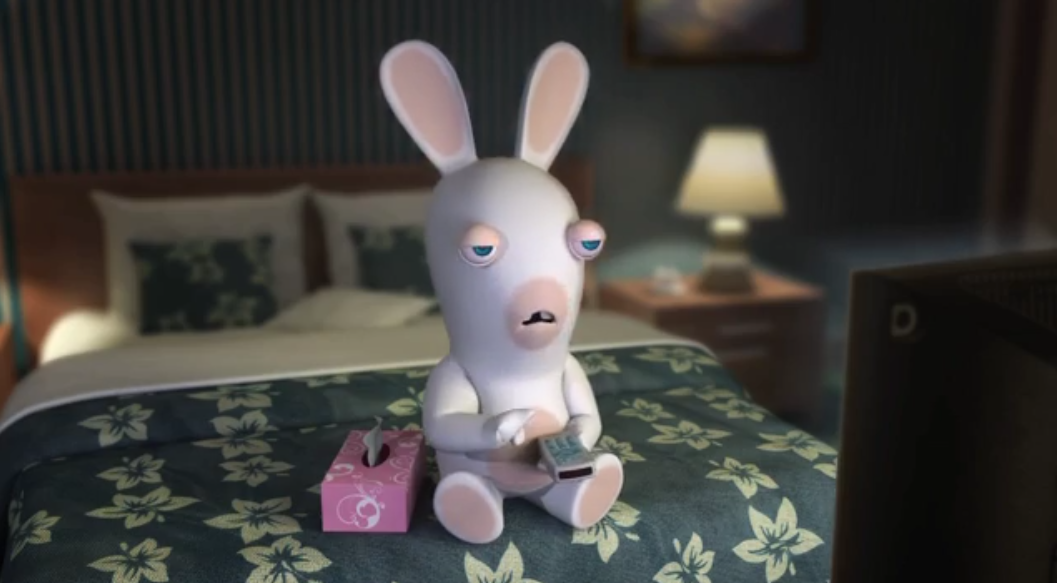 Dumbfounded Rabbid Blank Meme Template