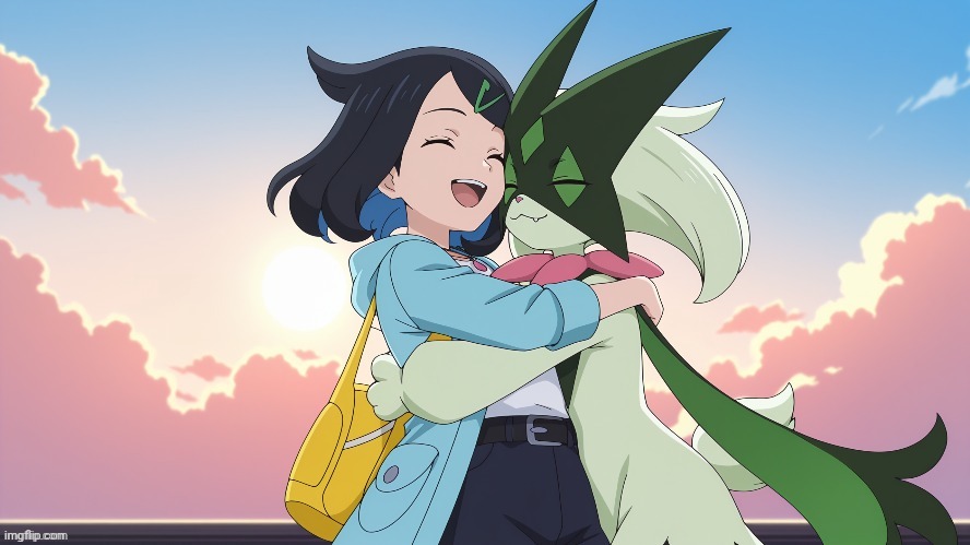 (not mine, it is a screenshot from pokemon horizons token by someone else from who I took) | image tagged in meowscarada | made w/ Imgflip meme maker