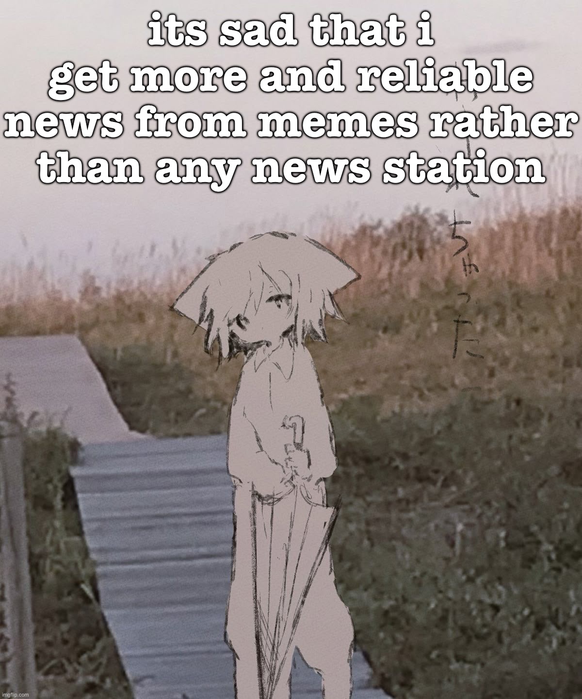 and also unbiased, every single news station i see its just adults calling other adults insults or smth | its sad that i get more and reliable news from memes rather than any news station | image tagged in a temp | made w/ Imgflip meme maker