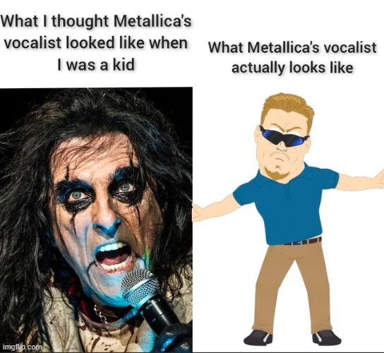 James Looks So Normal | image tagged in metallica,heavy metal | made w/ Imgflip meme maker