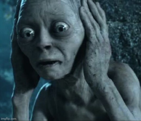 Golumn not listening | image tagged in golumn not listening | made w/ Imgflip meme maker