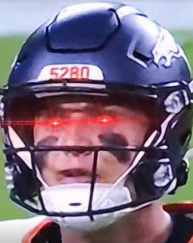 Bo Nix Red Eyes Blank Meme Template