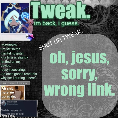 i didnt mean to put OTISUMA10 as the link. my apolocheese. | oh, jesus, sorry, wrong link. | image tagged in the 29th announcement template | made w/ Imgflip meme maker