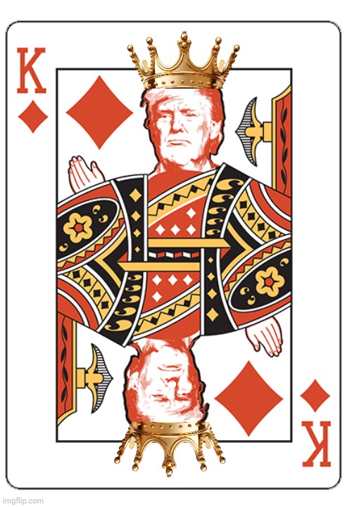 King Trump Card Blank Meme Template