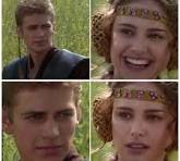 Padme and Anikin template Blank Meme Template