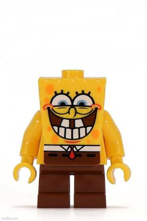 Wonder what his LEGO game would be like. | image tagged in lego,spongebob squarepants | made w/ Imgflip meme maker