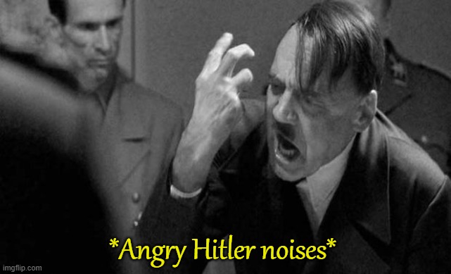 hitler | *Angry Hitler noises* | image tagged in hitler | made w/ Imgflip meme maker