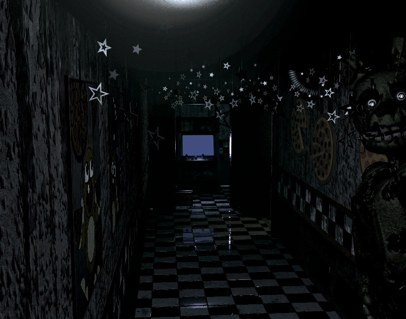 springtrap  girl in cam 5 Blank Meme Template