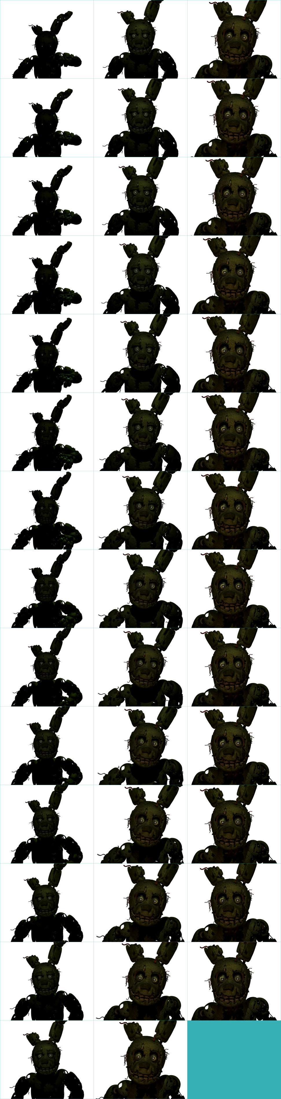 springtrap left cute Blank Meme Template
