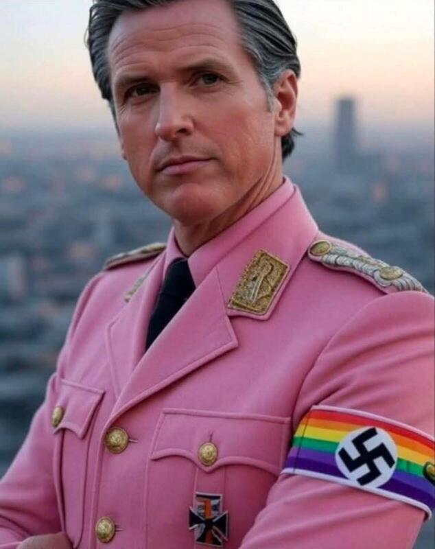 Gavin Newsom Nazi Blank Meme Template
