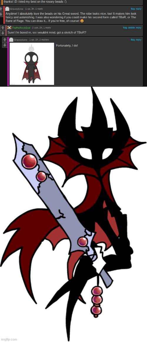 Ighty i redesigned your HK oc once again :) ? | made w/ Imgflip meme maker