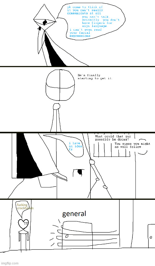 ough...designing other people that aren't connected to the main story is a bitch.... | made w/ Imgflip meme maker