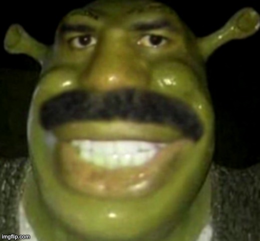 Shrek Harvey | image tagged in shrek harvey | made w/ Imgflip meme maker