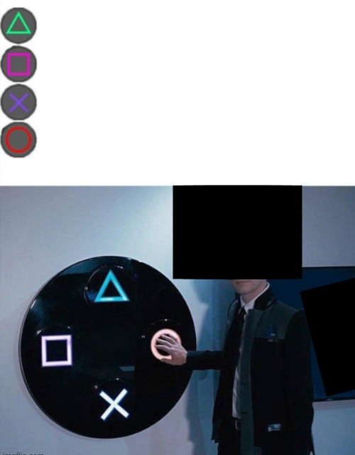 Four Buttons Blank Meme Template