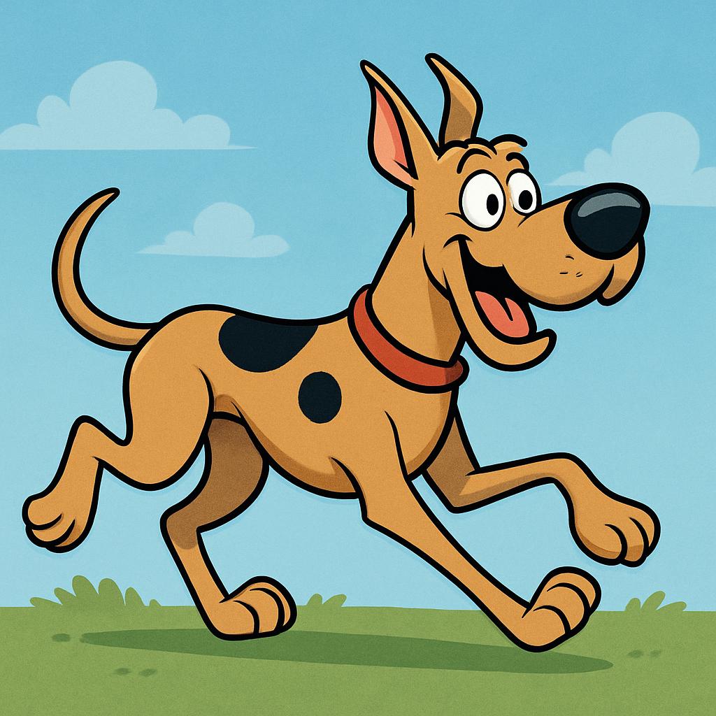 Scooby Running Blank Meme Template