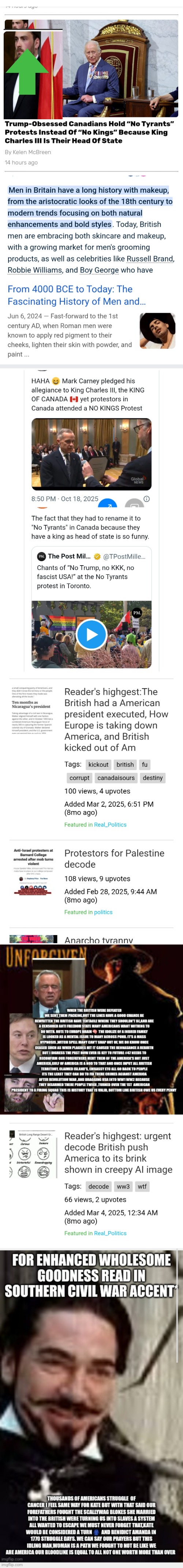Readers highgest :news story confirms 5 months of decodes= british own Canada we won it in 1776 | image tagged in british,5lies | made w/ Imgflip meme maker