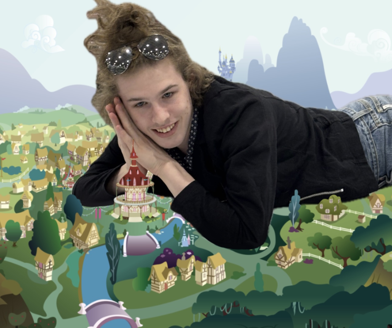 High Quality Liam Keel Giant In Ponyville, October 20th, 2025. Blank Meme Template