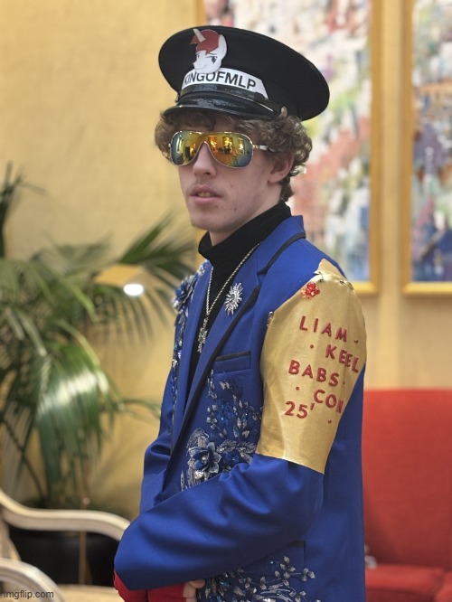 Liam Keel, April 18th, 2025. | image tagged in liam keel international mark hopkins hotel april 18th 2025 1,king of my little pony,liam keel,fit,spiffy | made w/ Imgflip meme maker