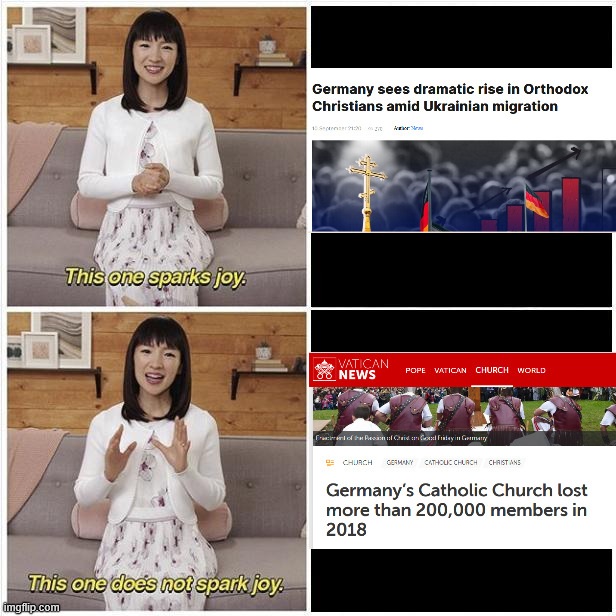 "gErMaNy hAs FaLLeN" | image tagged in this does not spark joy,germany,europe,religion,christianity,catholic | made w/ Imgflip meme maker