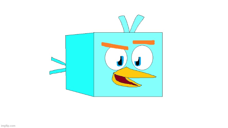 Ice Bird in Lapisfan2055 Style | image tagged in lapisfan2055 | made w/ Imgflip meme maker