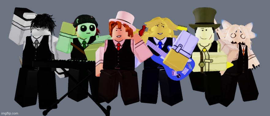 i only made one character but i did make all of the poses and renders with roblox and kleki | made w/ Imgflip meme maker