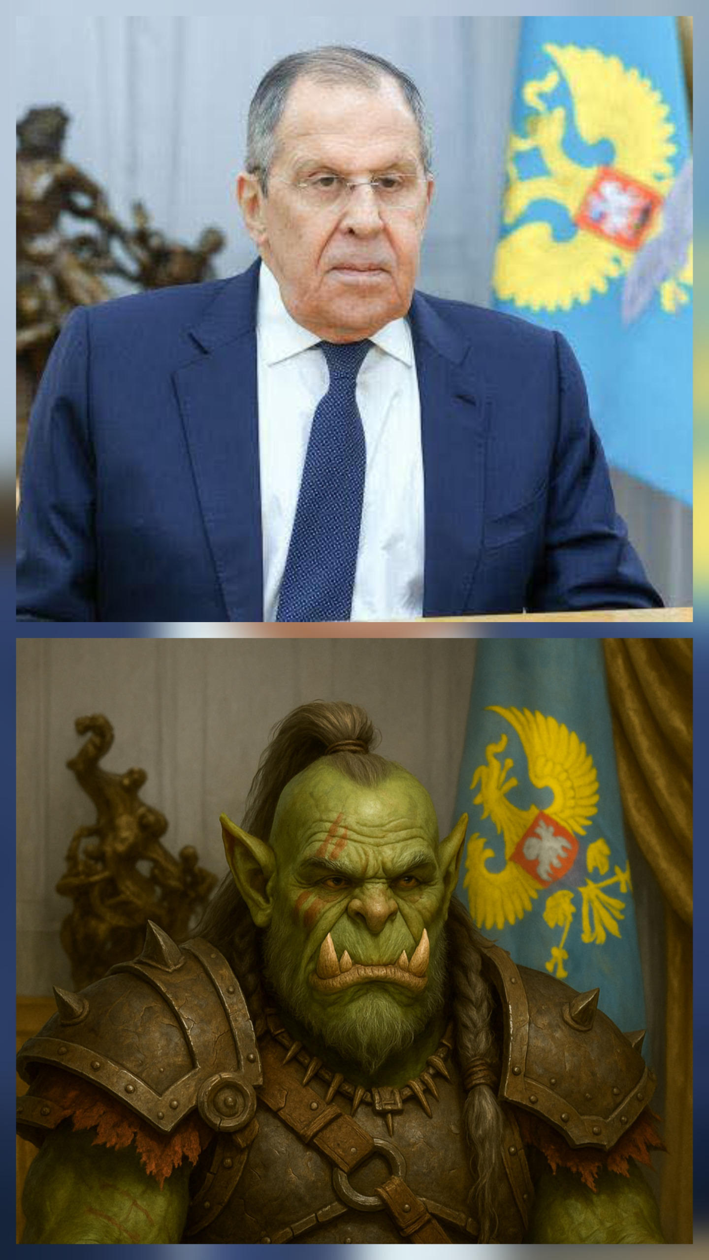 Russian foreign minister Blank Meme Template