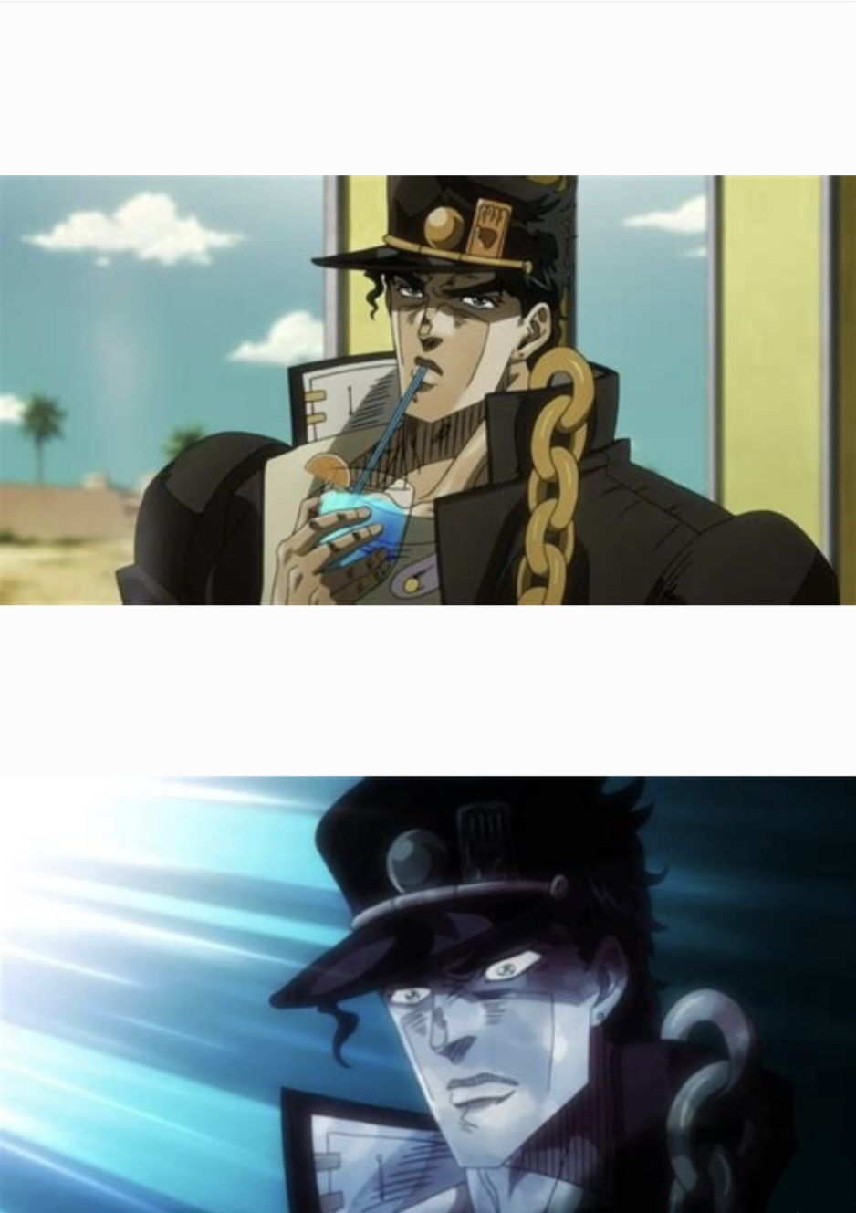 Jotaro's Reaction Blank Meme Template
