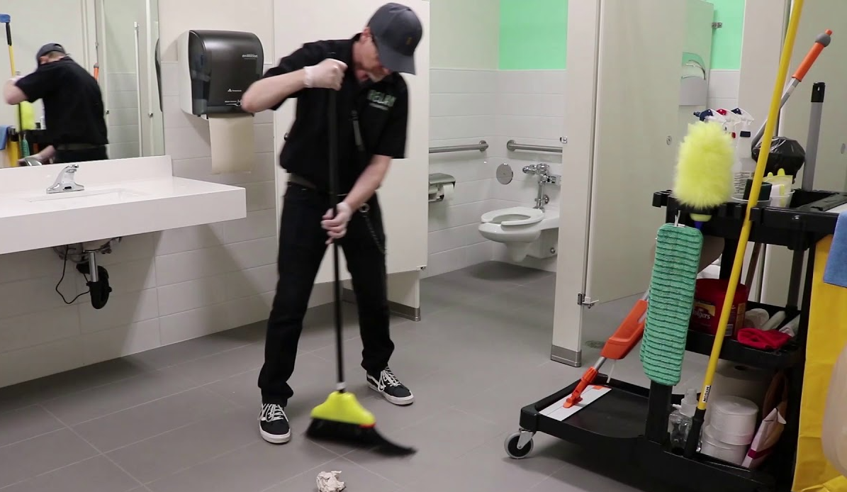 Bathroom Janitor Maintenance Engineer JPP MAGA Blank Meme Template