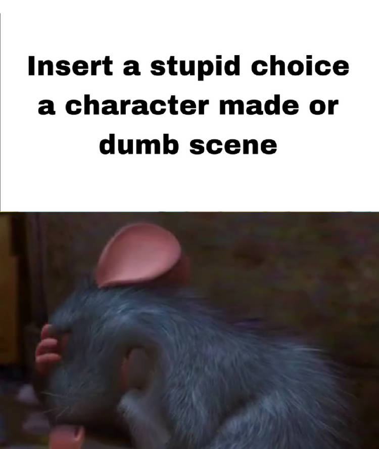 Remy Facepalms At What? Blank Meme Template