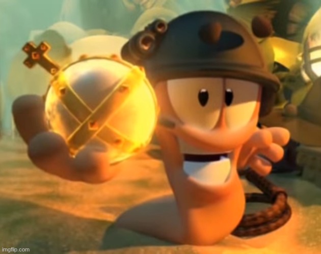 Holy Hand Grenade Worm | image tagged in holy hand grenade worm | made w/ Imgflip meme maker