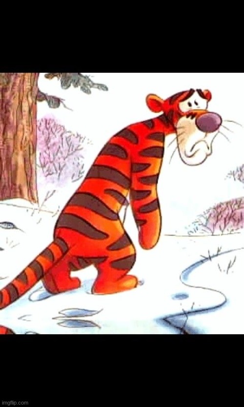 Sad tigger | image tagged in sad tigger | made w/ Imgflip meme maker