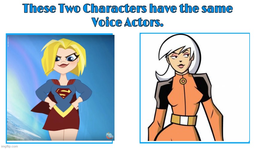 Nicole Sullivan 2 | image tagged in same voice actor,nicole sullivan,dc super hero girls,dc comics,cartoon network,the secret saturdays | made w/ Imgflip meme maker