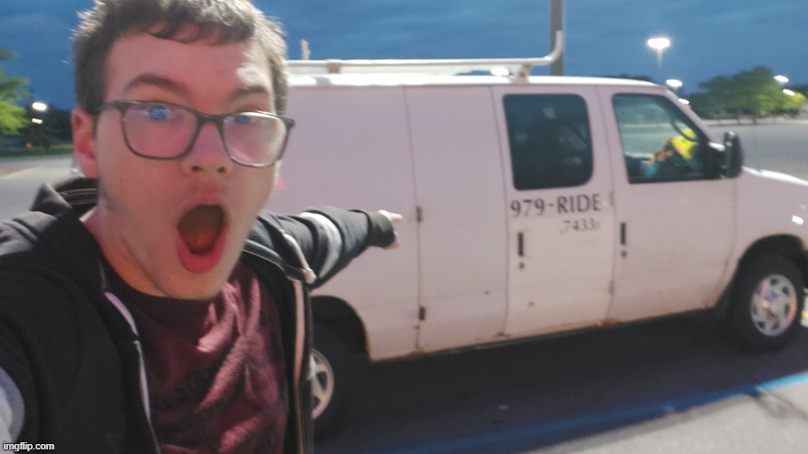 guy pointing at a van | image tagged in guy pointing at a van | made w/ Imgflip meme maker