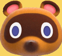 Tom Nook head Blank Meme Template